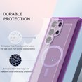 thumbnail image 3 of for Samsung Galaxy S25 Ultra Case, [Compatible with MagSafe] Drop Protection Anti-Scratch with Front Frame TPU Frame Durable Lightweight for Samsung Galaxy S25 Ultra Cover, Darkpurple, 3 of 8