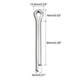 thumbnail image 2 of Unique Bargains Split Cotter Pin, Fixation à Clip en Acier Inoxydable 8x60mm Raccord Argent 8Pack, 2 of 5