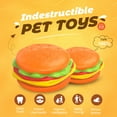 thumbnail image 6 of PcEoTllar Squeaky Dog Toys for Aggressive Chewers, Hamburger Dog Chew Toys Natural Rubber Puppy Toys, 6 of 9