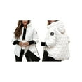 thumbnail image 2 of Women'S Hooded Puffer Jackets Long Sleeve Warm Down Jackets for Womens Puffer Jacket White XXXL, 2 of 5