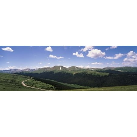 High angle view of a mountain range Rocky Mountain National Park Colorado USA Poster