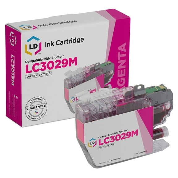 LD Products Compatible Replacement Brother LC3029 / LC3029M Super High Yield Magenta Ink Cartridge