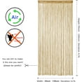 thumbnail image 5 of Doorways String Curtain Door Curtains,Bedroom Decor Kitchen Closet Living Room Laundry Fringe Hallway Tassel Screen Room Divider Boho Hippie Hanging for Wedding and Party(39×79in/100×200cm, Deep Ecru), 5 of 15