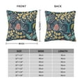 thumbnail image 2 of Groovy Garden Navy Peel Throw Pillow Covers Sofa Rustic Home Decor For Living Room Bedroom Bed Cushion Outdoor 20"X20", 2 of 5