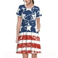 thumbnail image 1 of Vsdgher Robes Maxi Midi Décontractées Été 2025 pour Femmes, Manches Courtes Légères, Col Rond, Robe de Plage, 1 of 6