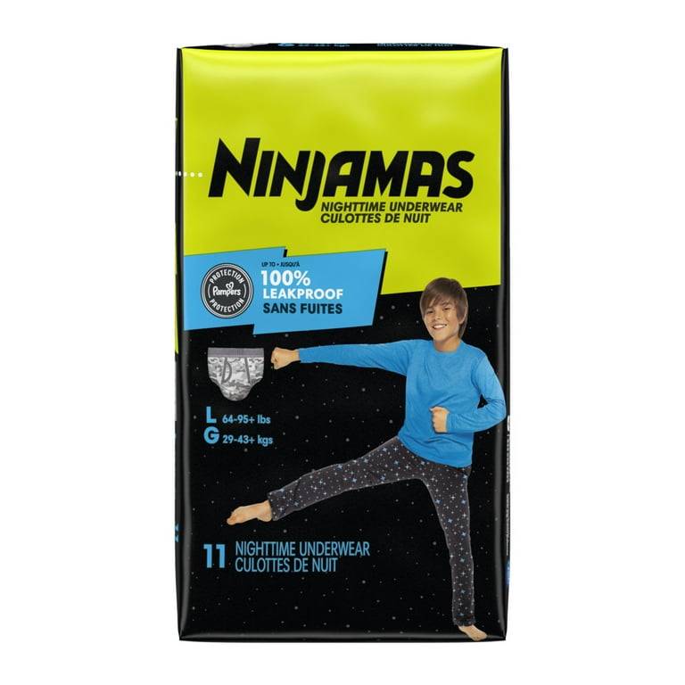 Pampers Ninjamas Nighttime Bedwetting Underwear for Boys, Choose