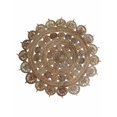 thumbnail image 1 of 4 x 4 ft. Hand Woven Jute Oriental Eco-friendly Round Area Rug, Natural, 1 of 1