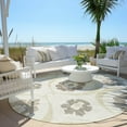 thumbnail image 6 of Addison Rugs Chantille Indoor/Outdoor Transitional Medallions Ivory Washable Round Rug, 8' x 8', 6 of 6