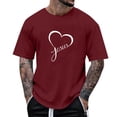 thumbnail image 1 of Tops para hombre, blusas y camisas de manga corta con cuello redondo para hombre, camisetas casuales con estampado de moda para hombre, blusa de manga corta, blusa de poliéster para hombre., 1 of 4