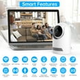 Smart Baby Monitor, 4MP HD WiFi, 360° Nanny Cam, Safety Alerts, TwoWay