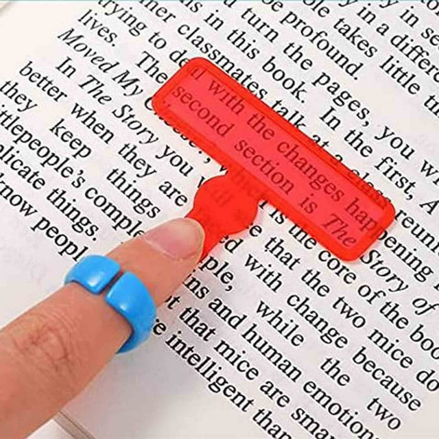 and Craft Stationery Tools for Kids - Random Guided Reading Strips Highlighter Finger Tools Guided Reading Strips Overlays Reading Accessories for Enhanced Learning