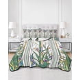 thumbnail image 3 of Butterfly Full Size Down Alternative Comforter, Lightweight Comforter Quilt Bedding Set with Pillow Shams Summer Spring Botanical Farmhouse All Seasons Bed Comforter Duvet Insert 78"x90", 3 of 7