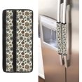 thumbnail image 2 of NETILGEN Boho Style Floral Fridge Door Handle Covers Set of 2 Antiskid Protector for Fridge Oven Keep Kitchen Appliance Clean from Smudges Food Stains Liquid for Kitchen Home Decoration, 2 of 6
