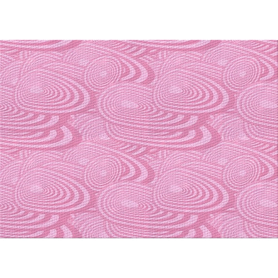 Ahgly Company Machine Washable Indoor Rectangle Transitional Pastel Purple Pink Area Rugs, 3' x 5'