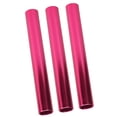 thumbnail image 4 of bastones de relevo de pista de aleación de aluminio, equipos de carrera para equipos de carrera al aire libre, eventos de relevo estudiantiles, color rosa y rojo., 4 of 14