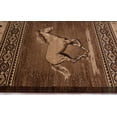 thumbnail image 6 of Handcraft Rugs Cabin Rug  Lodge, Cabin Nature and Animals Area Rug  Modern Southwestern Design Cabin Area Rug  Abstract, Chocolate-Horse/Horse Shoe 5x7 feet, 6 of 8