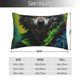 thumbnail image 2 of Fotbe Realistic Style Wolf Warrior Funda de Almohada Decorativa Estilo Occidental, Lujo en Algodón, Fundas para Almohadas King, Cojín Estampado para Decoración del Hogar-14"x20", 2 of 6