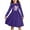 Purple Axolotl Flower, variant on DISNIMO Black Galaxy Dress Girls Moon and Sun Dress for Girls Long Sleeve Dresses with Collars for Girls Midi Long Sleeve Dress for Kids 3-4Yrs Children Dress for Church Dresses for Girls