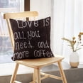 thumbnail image 5 of LALILO Throw Pillow Covers Uk June Love You And More Coffee Cushion Cover 18" x 18", 2292 Pack, 5 of 6