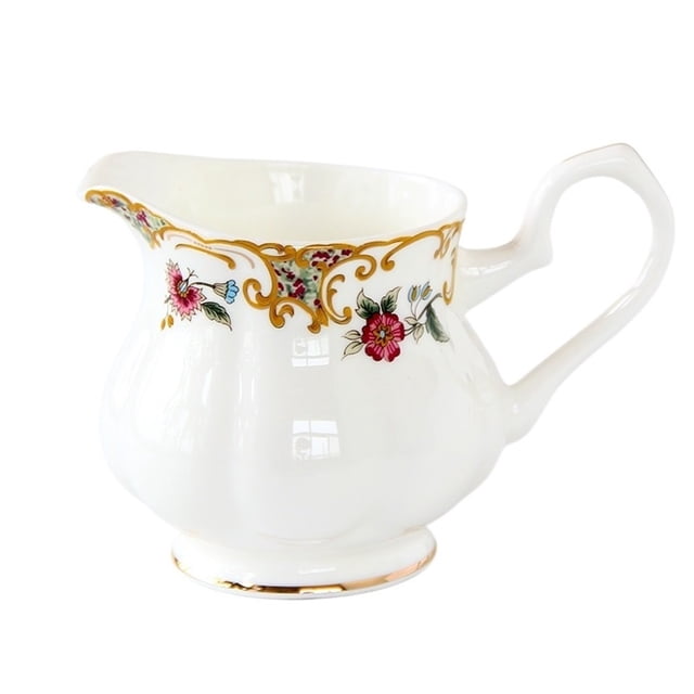 Ceramic Milk Pitcher With Handle And Drip Spout Home Multi-Use Sauce Pot Gravy Boat
