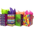 thumbnail image 2 of Peacock Gift Bags + Tissue Paper, 4 Gift Bags + Tissue Paper, All Occasion, 2 of 6