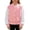 Pink, variant on Girls Baseball Jacket Color Blocking Snap Button Long Sleeve Coat Spring Autumn Comfortable Preppy Outwear