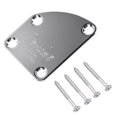 thumbnail image 2 of Placa De Cuello De Guitarra Placa trasera de junta de cuello de guitarra eléctrica con 4 tornillos para piezas de repuesto de bajo, 2 of 4