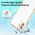 thumbnail image 3 of for iPhone 11 Case Slim Luxury Edge Plating Phone Case with Diamond Ring Holder for Women Girls,Soft TPU Shockproof Bumper Case for iPhone 11 6.1-inch,White, 3 of 12