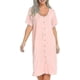 thumbnail image 1 of Women's Maternity Nightgowns Short Sleeve Hospital Childbirth Nightgown Sleepwear Modal Cotton Nightgown With Comfortable Buttons, 1 of 5