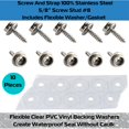 thumbnail image 2 of EZ-Xtend Stainless Steel Screws Marine Grade 5/8" #8 Boat Accessories - 10 Screw Canvas Snap Fasteners, 10 Flex Vinyl Washers, 2 of 6