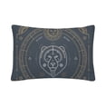 thumbnail image 3 of MKHERT Leo Zodiac Pillowcase Pillow Protector Cushion Cover 20x30 inch,Set of 2, 3 of 3