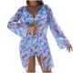 thumbnail image 1 of Trajes de Baño de Bikini de Mujer con Correas Impresas V Sexy Split Set de Tres Piezas, Diseño de Corte Alto para la Piscina de Playa Y las Vacaciones de Verano, 1 of 9