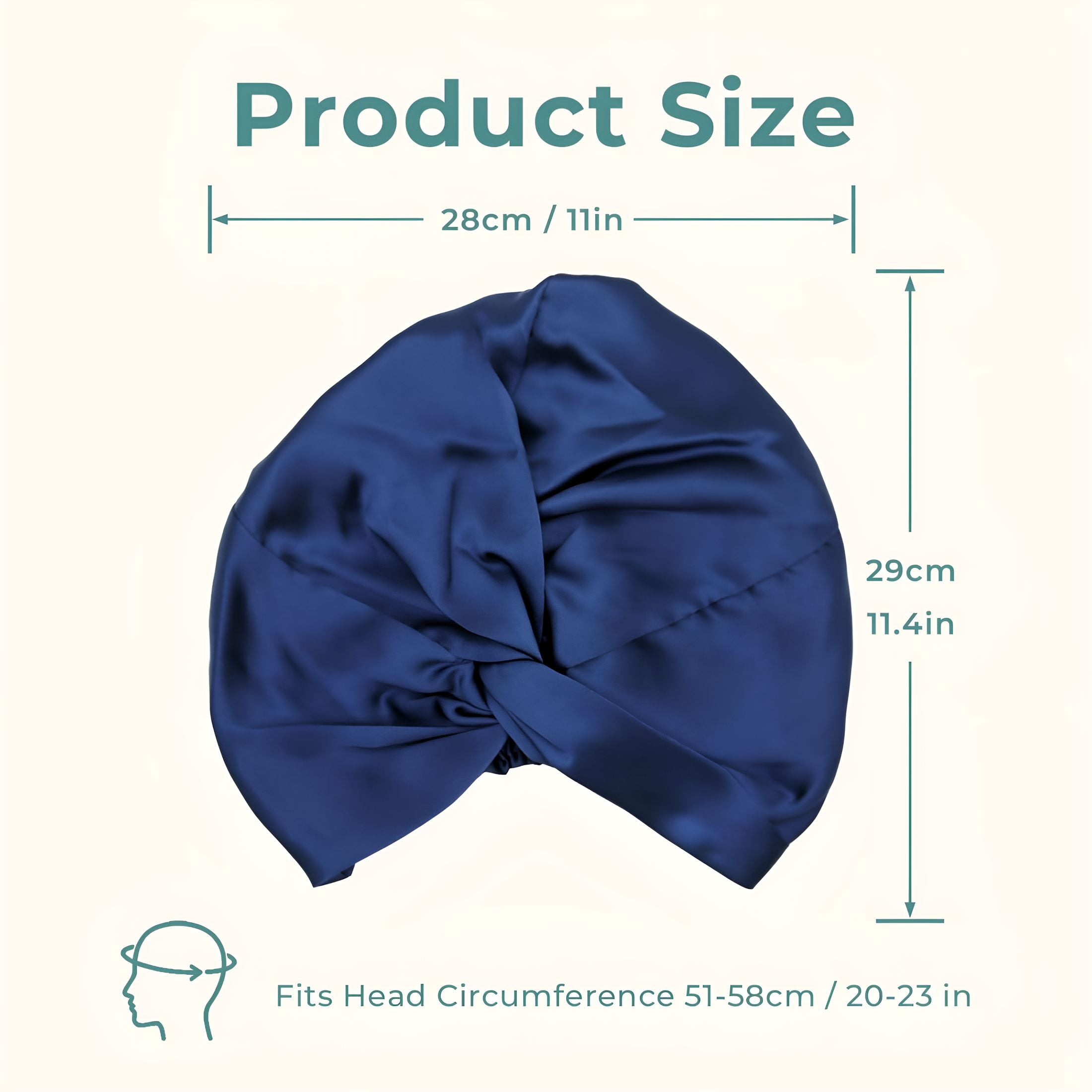 TELOLY 100% Mulberry Silk Bonnet,Double-Layered Hair Bonnet for Sleeping Women,Pure Silk Turban,Night Sleep Hair Wrap