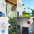 thumbnail image 6 of ZOSI 1080p Security Camera, 4 Pack White Bullet Wired Surveillance Camera for Outdoor, Night Vision, 6 of 7