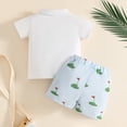 thumbnail image 5 of KPOPLK Toddler Baby Boy Golf Outfit Short Sleeve Golf Cart Polo T Shirts Top Shorts Set 2Pcs Golf Theme Summer Clothes(6-12 Months,Blue), 5 of 6