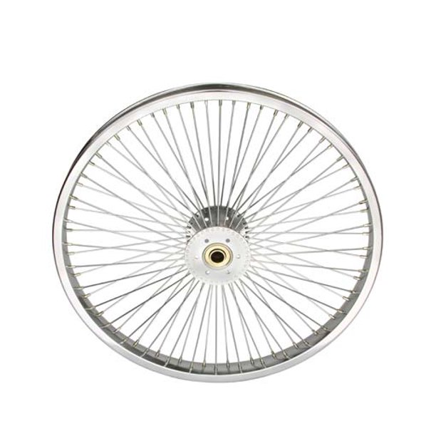 20" 72 Spoke HollowHub Wheel 14G Chrome. tricycle wheel, trike wheel