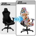 thumbnail image 4 of Uorisanigo Boho Mandala Gaming Chair Covers Slipcovers Highland Cow Racing Gaming Chair Protector with Armrest Cover Washable Rotating Armchair Covers for Office, 4 of 8