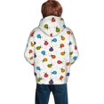 thumbnail image 3 of Bingfone Cute Ladybugs Pattern Youth Classic Hoodies Soft Hooded Pullover Sweatshirts for Girls and Boys, 3 of 6