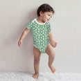 thumbnail image 3 of Kdxio SHIBA WITH FLORAL Pattern Unisex Baby Cotton Short Sleeve Bodysuits-12 Months, 3 of 5