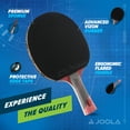 thumbnail image 3 of JOOLA Omega Speed Table Tennis Racket, Flared Handle, Red, Lightweight, 17.7" Length, 3 of 6