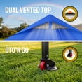 thumbnail image 4 of CROWN SHADES 10x10 Pop Up Canopy Patented Center Lock One Push Instant Outdoor Canopy Tent Blue, 4 of 7