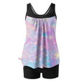thumbnail image 5 of Ounisa Women's Bathing Suits Swimsuits Tankini Sets for Two Piece Blouson Tank Top with Boyshorts, 5 of 5