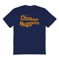 thumbnail image 1 of Chicken Nuggets Humor Graphic Navy Men's Cotton T-Shirt, 1 of 1