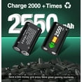 thumbnail image 3 of Beboncool Dual Xbox Controller Charger with 2×5520mWh Battery Packs for Xbox Series X|S/One/Elite, 3 of 8