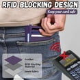 thumbnail image 4 of Credit Card Holder Slim Wallet Sunflower RFID Wallet Women Front Pocket Small Card Holder Travel Cute Funny Thin Card Case ID Window PU Leather RFID Blocking Card Organizer Gifts colorful, 4 of 9