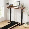 thumbnail image 4 of Gymax 48'' x 24'' Electric Standing Desk w/ 3 Memory Height Settings 2 Hanging Hooks Rustic Brown, 4 of 10