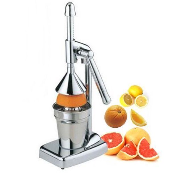 Royal Manufacturers Stainless Steel Manual Lever Press Citrus Juicer