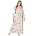 thumbnail image 5 of Only Necessities Plus Size Long Flannel Nightgown, 5 of 6