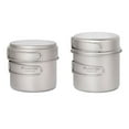 thumbnail image 7 of ROVERCAMEL Outdoor Camping Cookware Set Ultralight Titanium 1100ml Pot and 350ml Fry Pan with Folding Handles for Hiking Adventures, 7 of 7