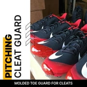 Molded Cleat Toe Protector, Softball and Baseball Cleat Cover Toe Protectors for Shoes and Cleats - Fits Most Sizes and Styles, Easy Application, Right Cleat, Black Color